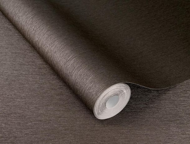 Rasch non-woven wallpaper texture brown metallic 608625