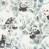 Rasch non-woven wallpaper pandas white black green 301144 2