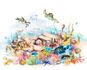 Rasch mural coral reef fish white blue 365030 1