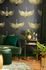 Non-woven wallpaper birds black gold metallic 34532 1