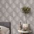 Wallpaper Guido Maria Kretschmer graphic taupe sheen 1