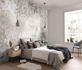 Wall mural Guido Maria Kretschmer leaves plaster look gray 1