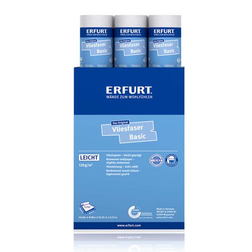 6 x Erfurt non-woven fiber Basic 103 wallpaper 31.98 m²