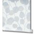 GZSZ non-woven wallpaper leaves white blue grey 34808 3