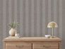 GZSZ non-woven wallpaper stripes brown grey metallic 1