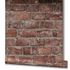 GZSZ non-woven wallpaper 3D look brick red grey 34833 3