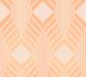 Non-woven wallpaper graphic art deco beige orange 39532-3 2