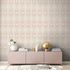 Non-woven wallpaper graphic art deco beige white 39532-4 1