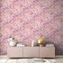 Non-woven wallpaper flowers retro purple pink 39535-1 6