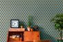 Non-woven wallpaper retro graphic orange turquoise 39538-3 8