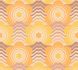 Non-woven wallpaper waves flowers yellow orange 39539-5 2