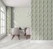 Non-woven wallpaper plain texture green glitter 34419 5