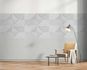 Non-woven wallpaper geometric 3D look light grey 34481 1