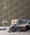 Non-woven wallpaper leaves brown grey 39346-3 6