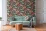 Non-woven wallpaper jungle black pink green 39348-1 7