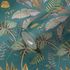 Non-woven wallpaper jungle petrol yellow 39348-3 5