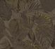 Non-woven wallpaper tropical brown black gold 39355-2 2