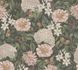 Non-woven wallpaper floral vintage black green 39426-1 2