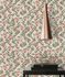 Non-woven wallpaper leaves floral pink green 39430-3 5