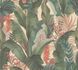 Non-woven wallpaper plants jungle orange green 39435-1 2