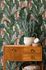 Non-woven wallpaper plants jungle orange green 39435-1 1