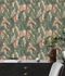 Non-woven wallpaper plants jungle orange green 39435-1 6