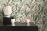 Non-woven wallpaper floral tropical cream green 39436-1 6