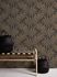 Non-woven wallpaper leaves black gold copper 39501-1 3