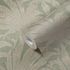 Non-woven wallpaper leaves green white gold 39501-2 5