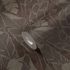 Non-woven wallpaper leaf pattern brown black gold 39502-3 6