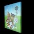 Mural picture Art Print stretched on wooden frame Disney Pricess horse pink 2