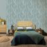 Non-woven wallpaper leaf pattern green grey 10391-35 1