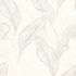 Non-woven wallpaper leaves beige metallic glitter 10282-02 2