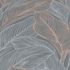 Non-woven wallpaper leaves grey copper metallic 10282-10 4