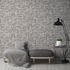 Non-woven wallpaper natural stone 3D grey white 38815-2 2