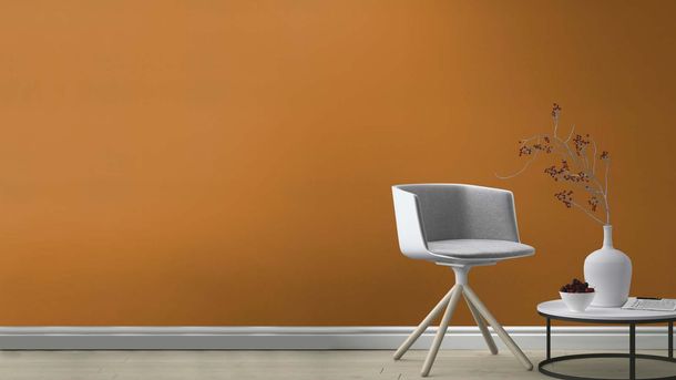 Non-woven wallpaper Rasch plain textile look brown 688054