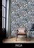 Non-woven wallpaper Rasch leaves cream blue beige 689501 4
