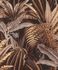 Non-woven wallpaper Rasch leaves black brown beige 689518 2