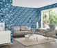 Non-woven wallpaper Rasch floral blue white 865004 1