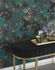 Non-woven wallpaper Rasch tropical black blue 866018 1