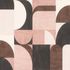 Non-woven wallpaper Rasch retro pink grey brown 866551 2