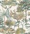 Non-woven wallpaper Rasch trees tropics white green 867329 2