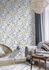 Non-woven wallpaper Rasch floral white blue yellow 868500 1