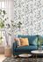 Non-woven wallpaper Rasch floral white blue 869125 1