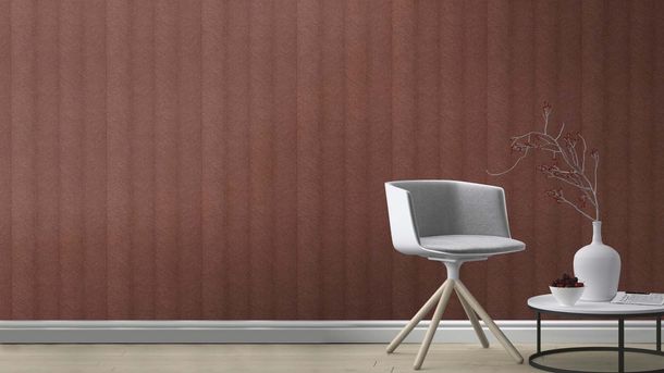 Non-woven wallpaper Rasch stripes brown gold 720365