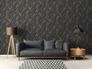 Non-woven wallpaper marble black gold metallic 39336-2 1