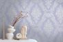 Non-woven wallpaper baroque purple cream metallic 39765-2 1