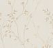 Non-woven wallpaper leaves floral beige brown 39767-1 2