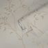 Non-woven wallpaper leaves floral beige brown 39767-1 1