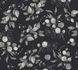 Non-woven wallpaper floral black grey silver 39768-5 2